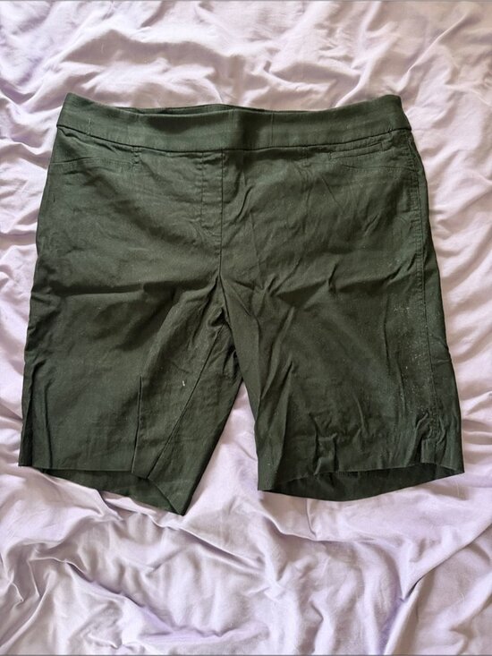 Ellen Tracy Pants - Women’s Black Stretch Pull-On Shorts